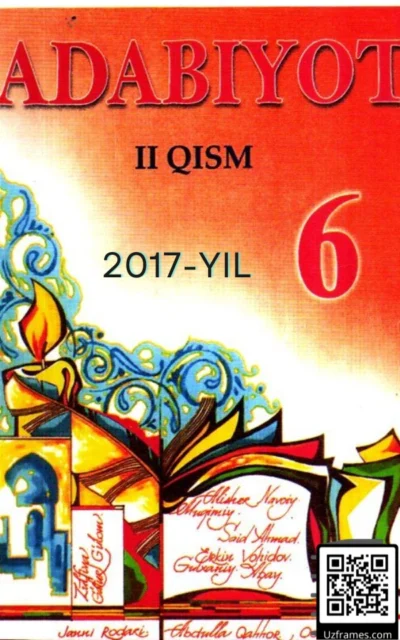 Literature of Uzbekistan 6th grade 2017 part 2 e-book textbook pdf download